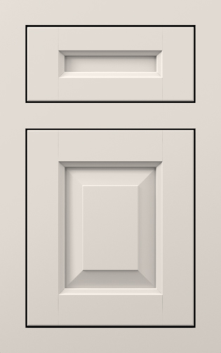 Davenport Square Inset / Alabaster / Maple