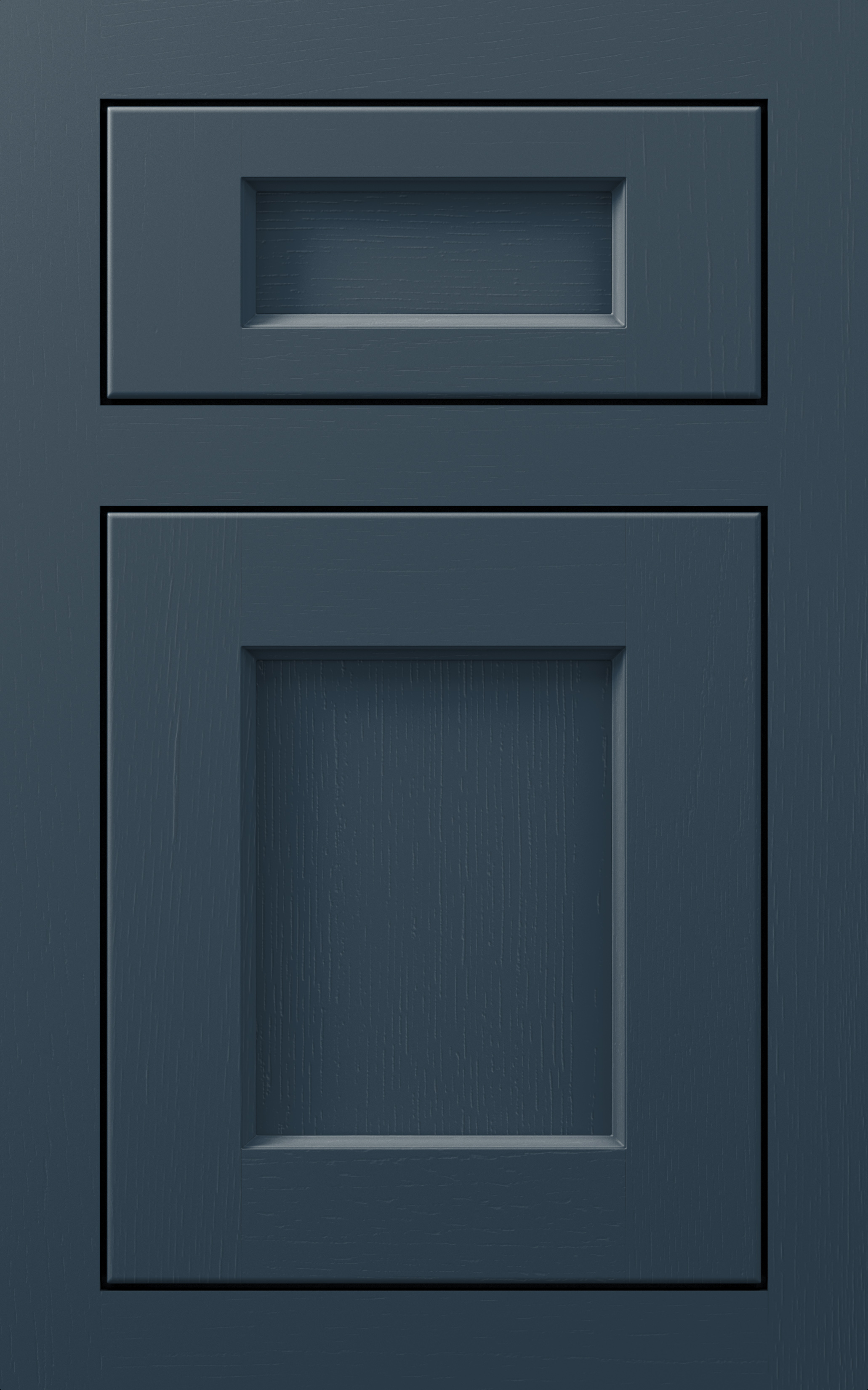 Galena Square Inset / Sapphire / Oak