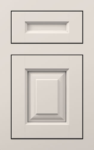 Seville Square Inset / Alabaster / Maple