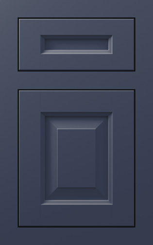 Davenport Square Inset / Sapphire / Maple