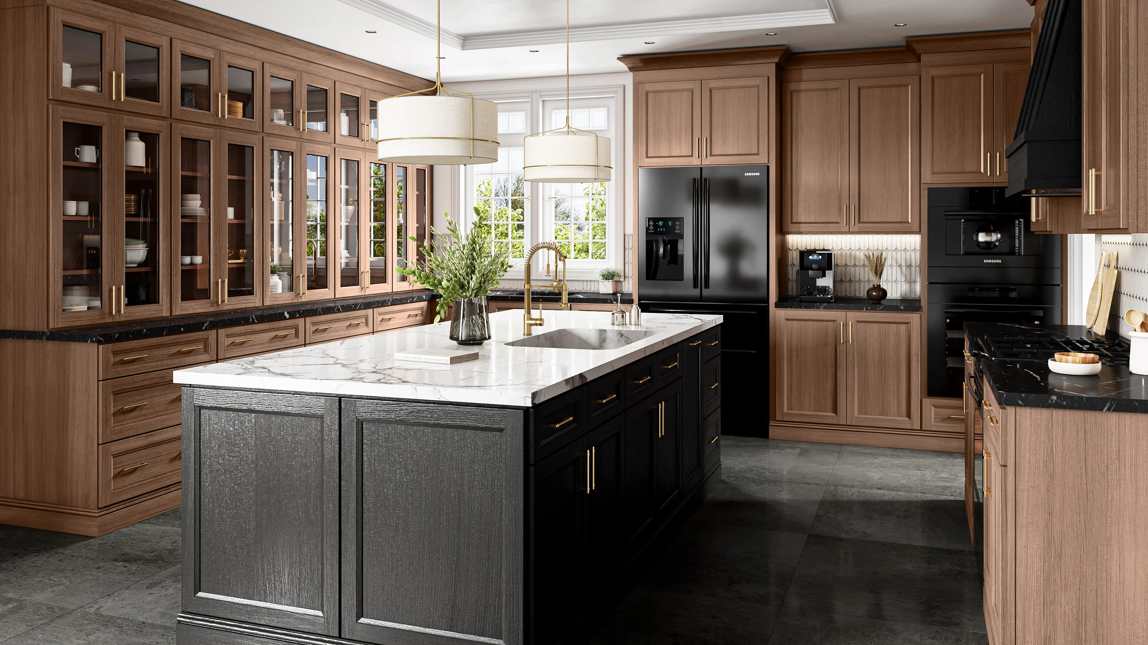 ATG Signature inspiration in Bourbon Oak and Obsidian Oak