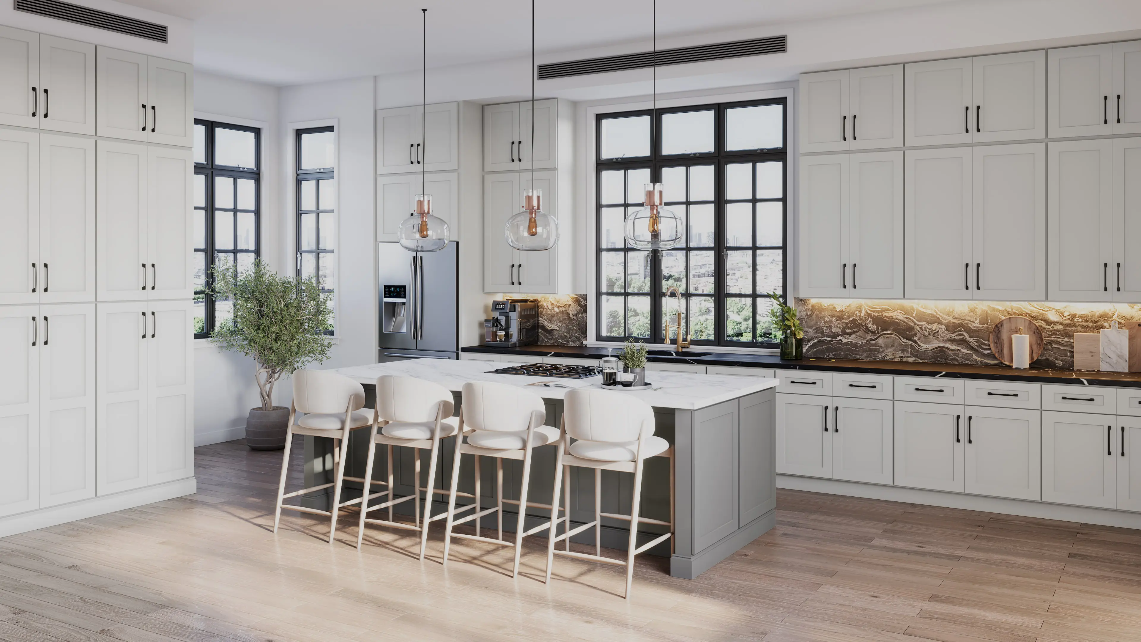 ATG Signature kitchen inspiration in White Shaker and Grey Shaker